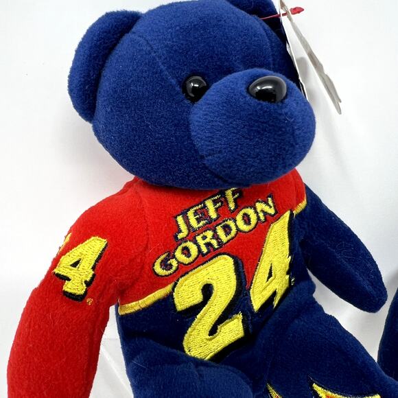 Lot of 2 Bears Nascar Bear JEFF GORDON 24 & Rusty Wallace 2, Plush Toy Kids - Picture 3 of 13